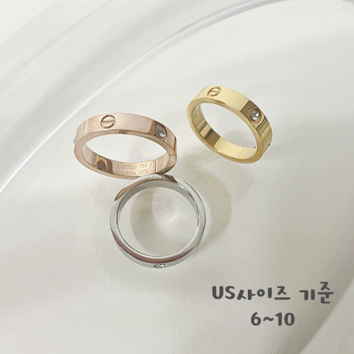 까르 러브반지 큐빅