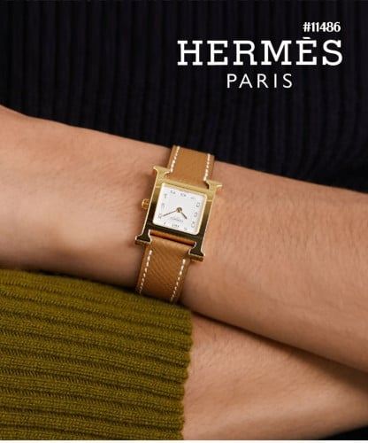 🔆 [HERMES] 에르메스 H아워 엡솜 은장 가죽 시계 5컬러 🔆