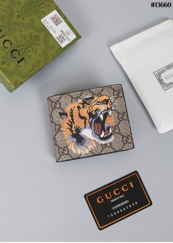 🔆 [GUCCI] 구찌 GG 수프림 타이거 프린트 반지갑🔆