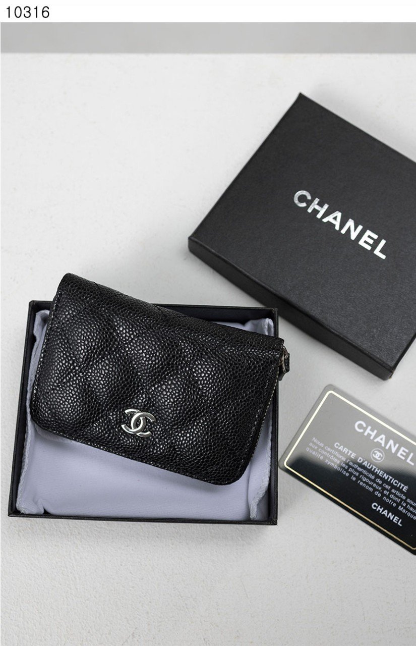 #샤넬 [Chanel] 수입프리미엄급  샤넬 클래식 지퍼 카드 지갑 동전지갑 은장 신상 입고💢 #태그 #지갑 #10316