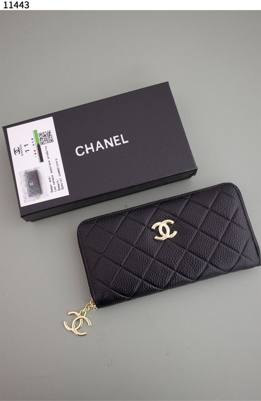 #샤넬 [Chanel]  샤넬 블랙 소프트 캐비어 금장 지피 월릿 신상입고💢 #지갑 #11443