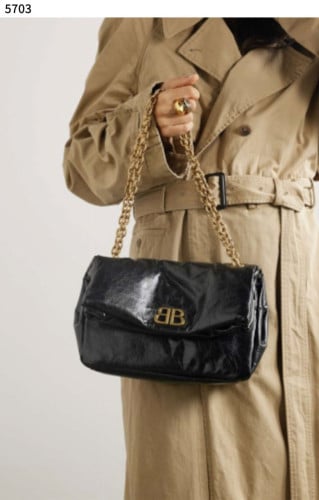 #발렌시아가 [BALENCIAGA] 수입프리미엄급 여성 MONACO 미디엄 체인백 블랙 신상 입고💢 #태그 #가방 #5703