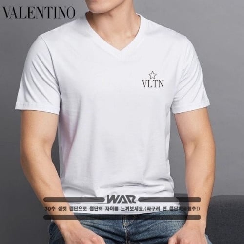 💕 발*** VLTN 스타로고 v넥 티셔츠