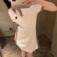 💕 버** pk카라 체크 자수 원피스