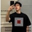 💕 지** 박스3D 로고 디자인 반팔 티셔츠