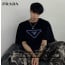 💕 프** 레터링 삼각 디자인 반팔 티셔츠