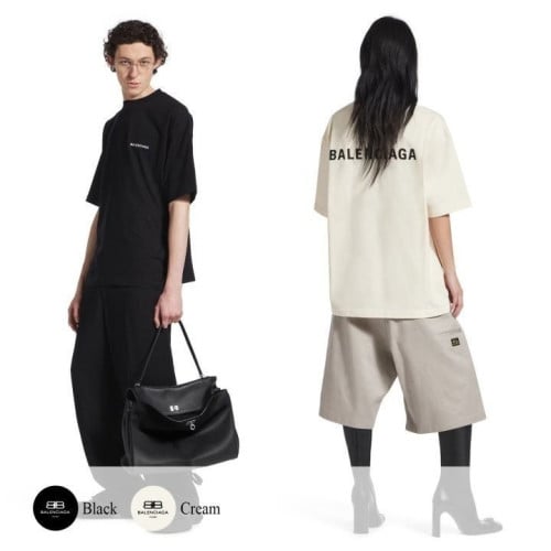 💕 발**** 더블 로고 자수 반팔티