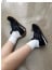 💕 로** 수입프리미엄급 나일론 앤 스웨이드 플로우 러너 블랙