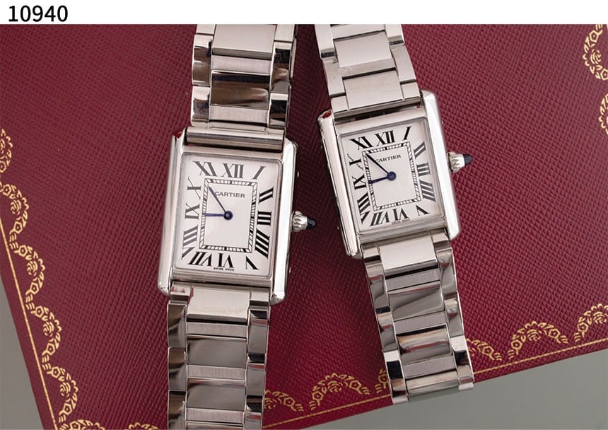 #까르띠에 [CARTIER] 까르띠에 탱크 머스트 워치 쿼츠 스틸 브레이슬릿 신상입고💢 #시계 #10940-1/2