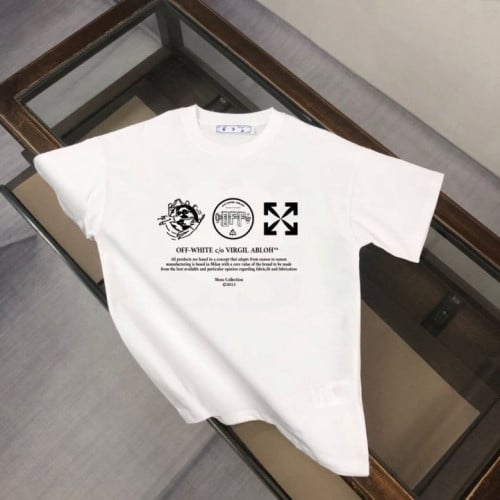 💕 오* 모던 로고 레더 반팔티