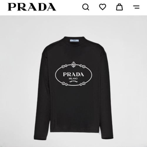 💕 프** 사슬 로고 긴팔티