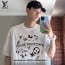 💕 루* 패턴 원형볼 디자인 반팔 티셔츠