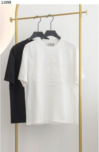 #비비안웨스트우드 [Vivienne Westwood] VW 빈티지 자수 로고 숏 슬리브 코튼 저지 티셔츠 신상입고💢 #상의 #티셔츠 #11099