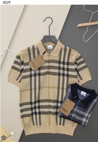 #버버리 [BURBERRY] 체크 반팔카라니트 세일💢💢💢 #상의 #티셔츠 #3029