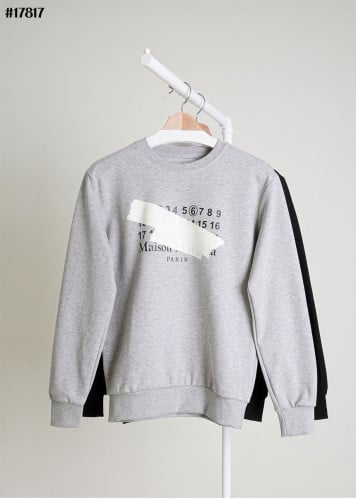 💕 메* 마르지엘라 디지털 테이프 프린팅 크루넥 맨투맨 티셔츠