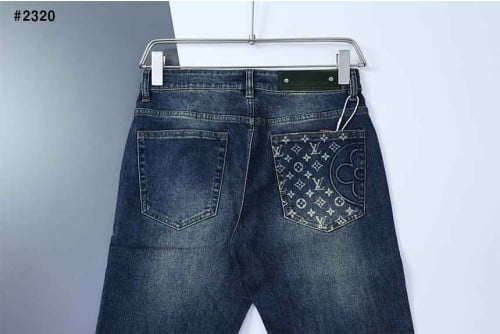 🍀 [Louis Vuitton] 루이비통 플라워 로고 데님진 🍀