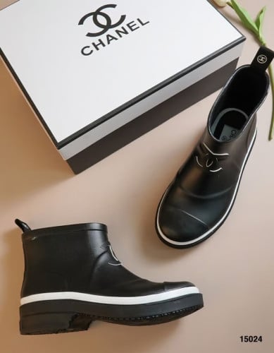 🔆 [CHANEL] 샤넬 23 CC로고 숏 앵클 러버 레인부츠 장화🔆