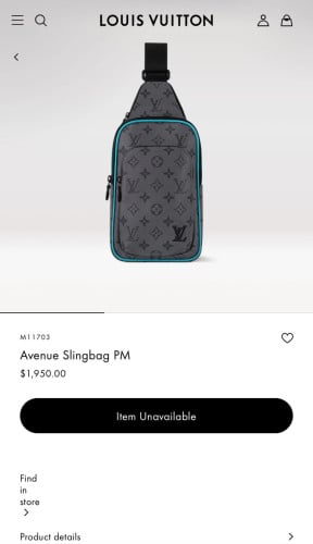 🚨루X비통 에비뉴 모노그램 이클립스 리버스 슬링백