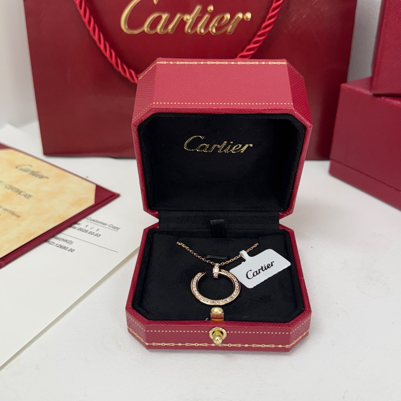 🤴🏻  #까르띠에 (Ca*tier) 저스트앵끌루 못목걸이🤴🏻