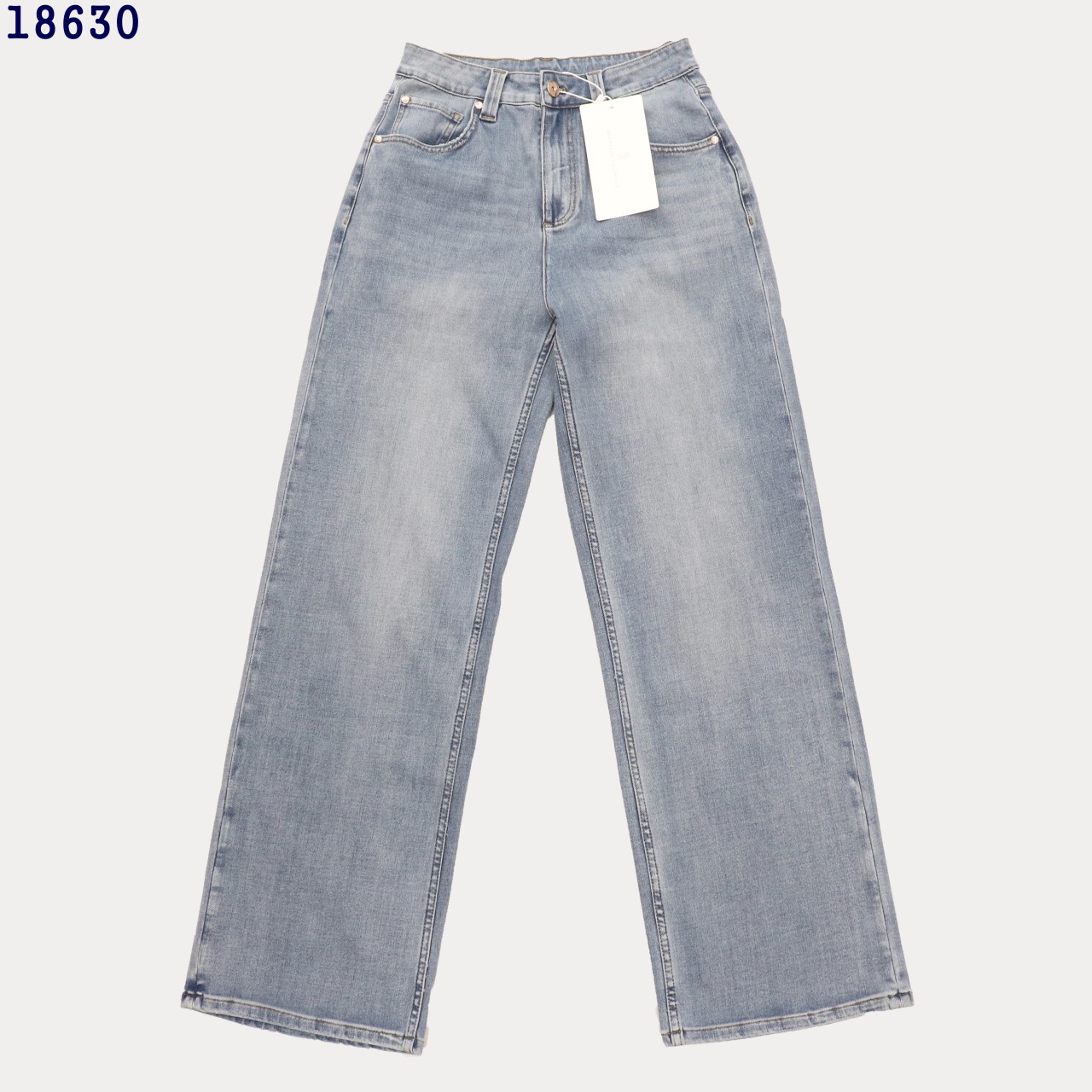 👹브*넬로 쿠치*리 빈티지 골드 레더 패치 와이드 데님 팬츠👹