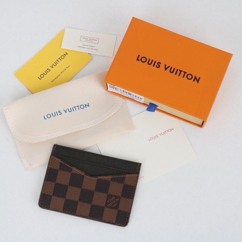 👹루*통 60166 카드홀더 슬롯지갑 (브라운다미에)👹