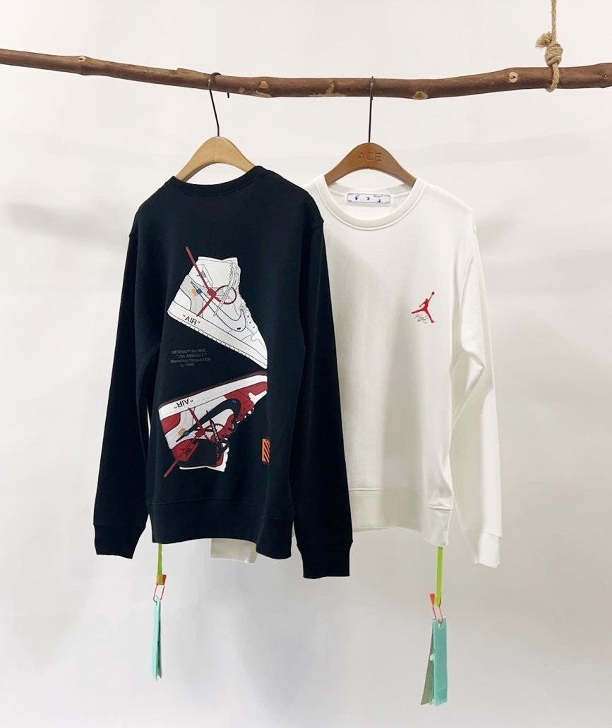 💕 오* X 나** 조던 콜라보 프린팅 맨투맨