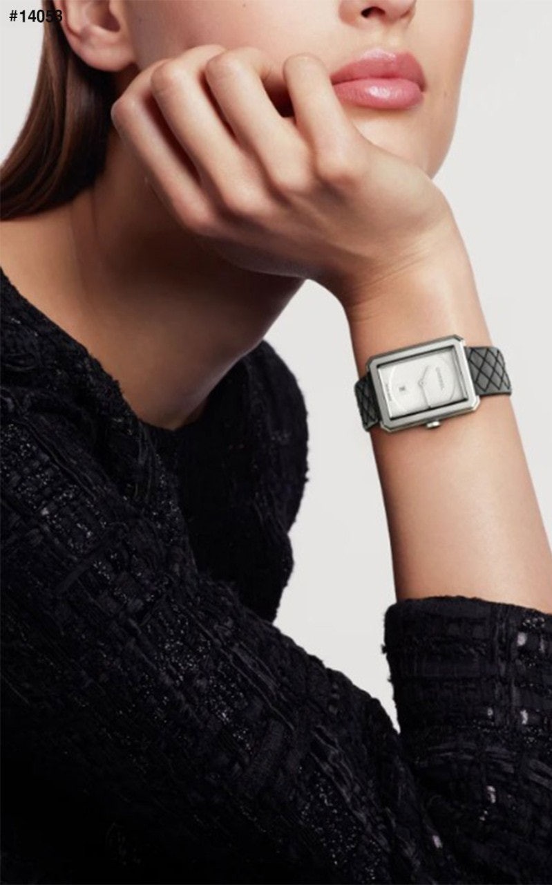 🔆 [CHANEL] 샤넬 BOY·FRIEND 퀄팅 화이트 실버 워치 시계 🔆