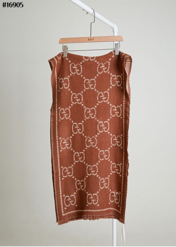 🔆 [GUCCI] 구찌 리버서블 GG 자카드 울 프린지 머플러 🔆