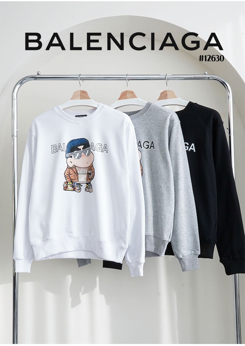 🔆 [BALENCIAGA] 발렌시아가 남여공용 짱구 스트릿 크루넥 맨투맨 티셔츠 🔆