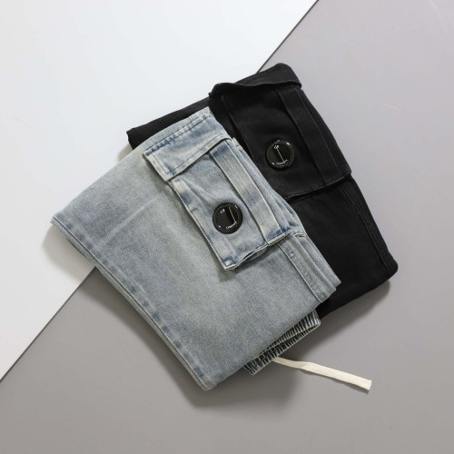 #시피컴퍼니 [ C.P ] 수입 루즈핏 멀티포켓 렌즈 워시드 팬츠 입고💢 #남성하의 #청바지