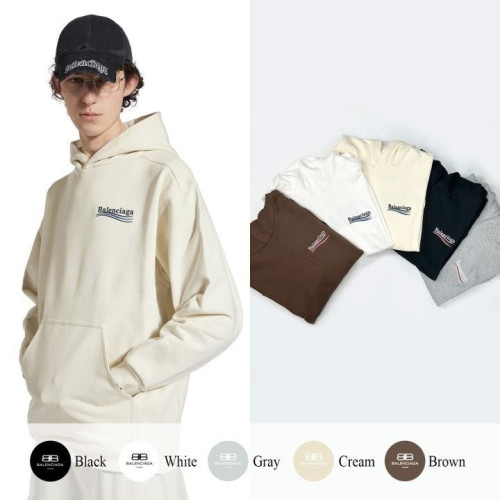 💕 발**** 폴리티컬 캠페인 로고 자수 후드