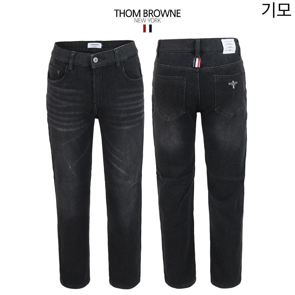 💕 톰* 융기모 블랙 히든밴딩 슬림팬츠