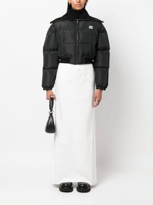 💕 미*** 크롭 테크니컬 패브릭 다운 재킷