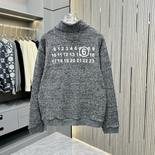 💕 메* 마르지엘라 자수 로고 반집업 니트