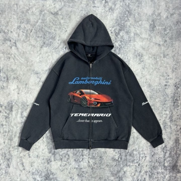💕 발**** x 람보르기니 25 오토모빌리 후드집업 - 수입 👑프리미엄👑