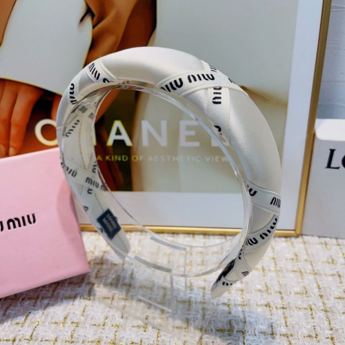 미우미우 머리띠 흰색