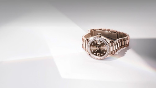 로렉스 오이스터, 28mm, 에버로즈 골드 다이아몬드