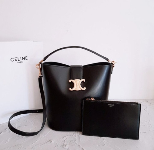 💕 셀** 고급 루이즈백 미디움 카프스킨 레더 블랙