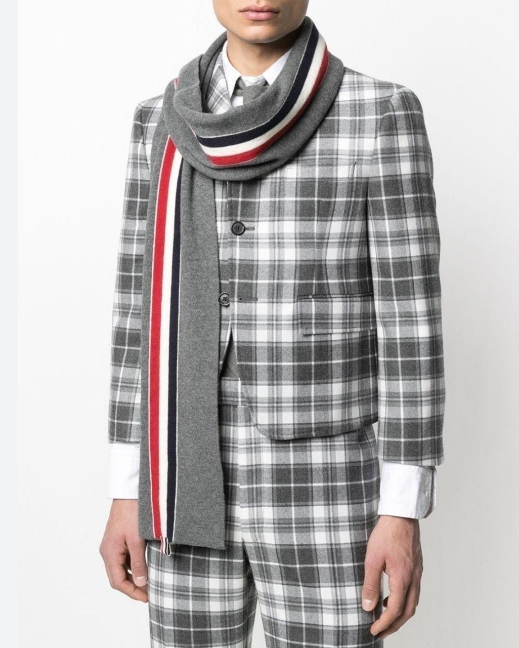 💕 톰* 스트라이프 메리노 울 리브드 머플러 ➡️수입최고급