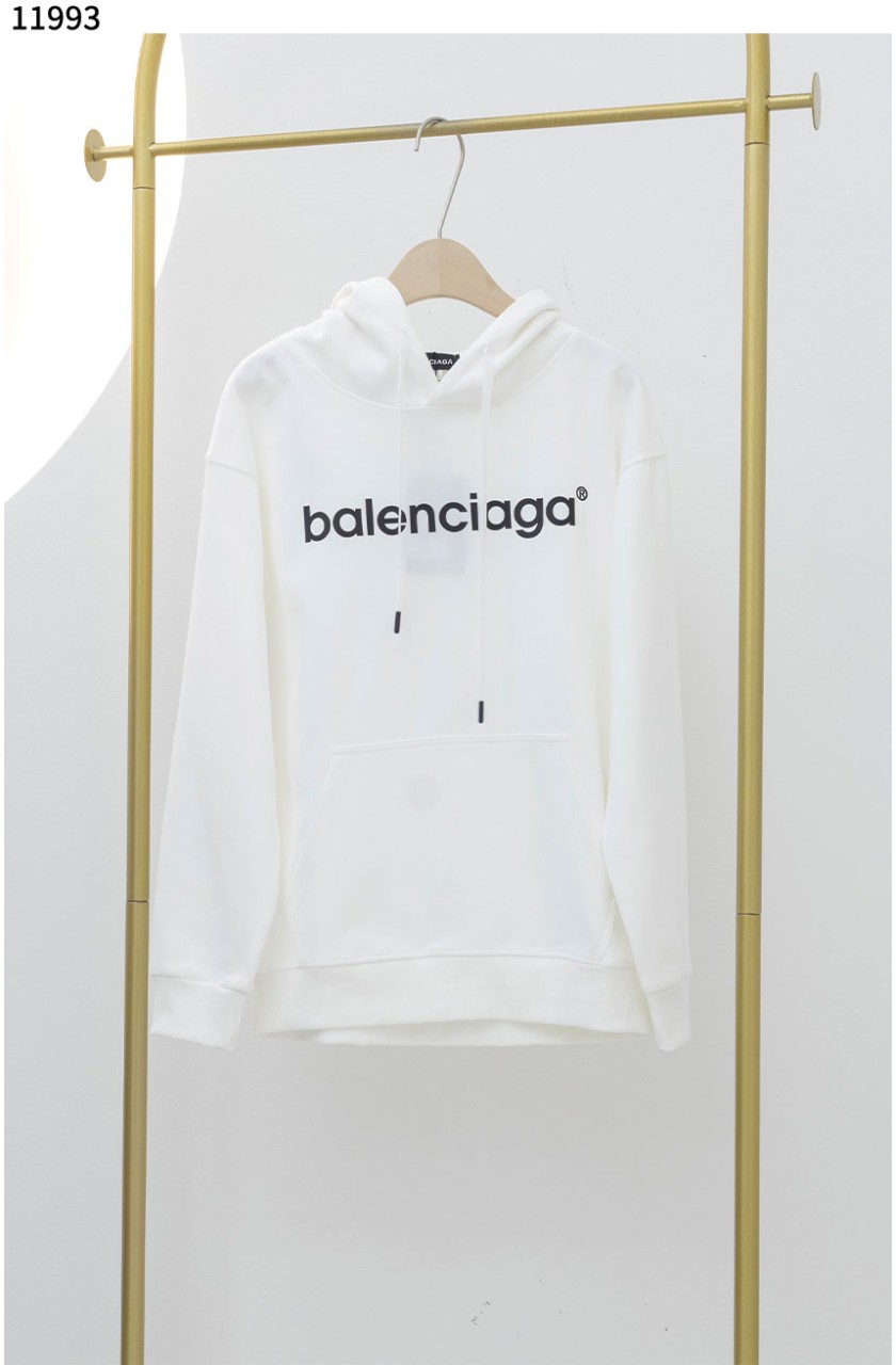 #발렌시아가 [BALENCIAGA] 화이트 코튼 로고 공용 후드 신상입고💢 #상의 #티셔츠 #11993