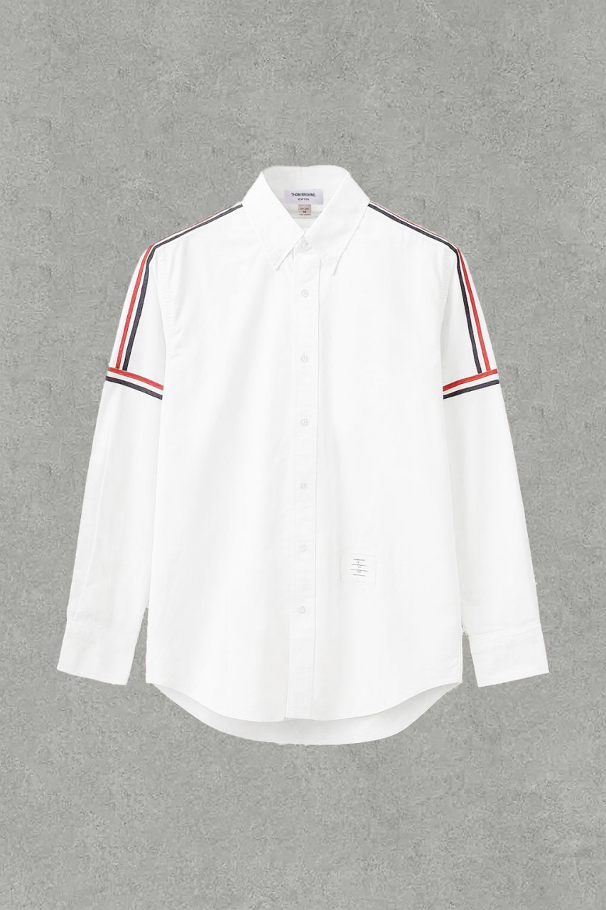 톰브라운 숄더 라인 버튼 다운 옥스포드 셔츠