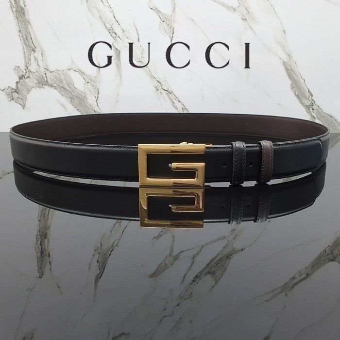 💕 구* 스퀘어 G 버클 리버서블 벨트 ⚓848