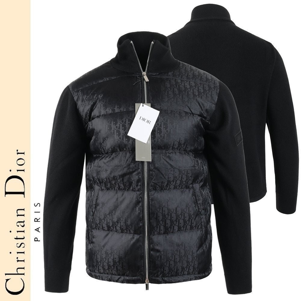 💕 디* 자가드 니트 덕다운 패딩 집업 ☆100% 오리털☆