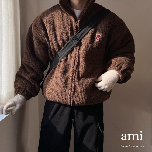 💕 아* 스몰하트 패치 후리스 골지 니트 패딩