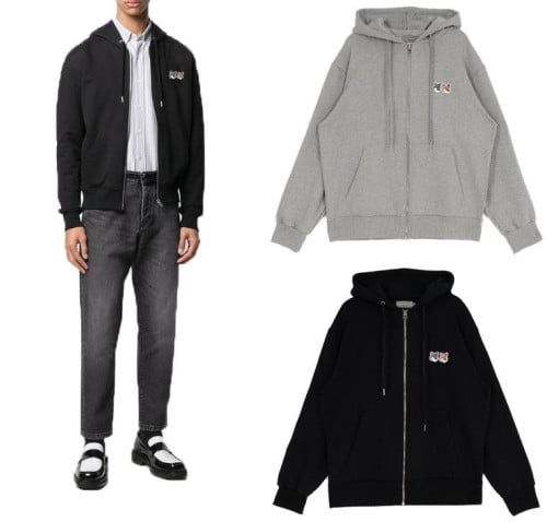 💕 메* 키츠네 더블패치 후드집업 2color