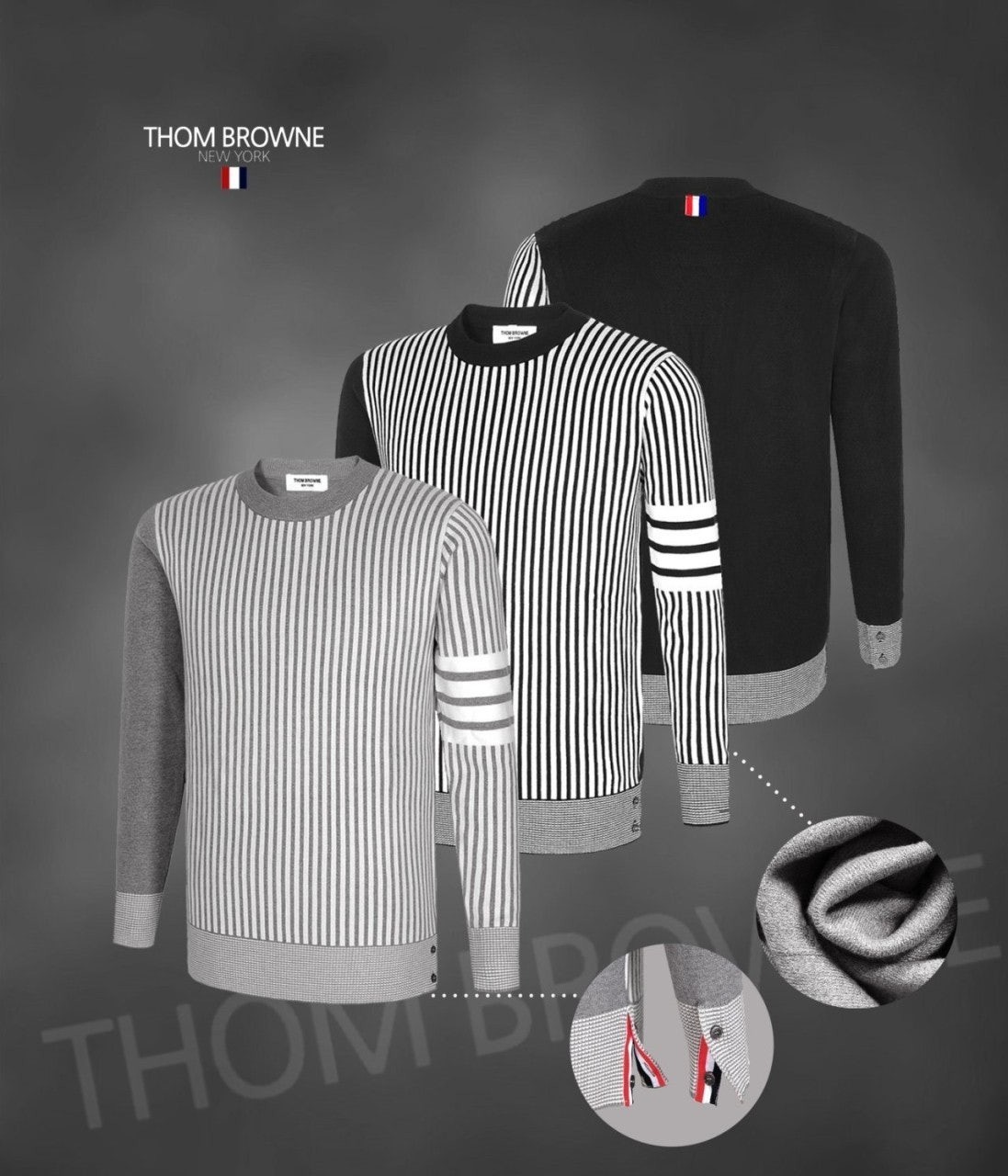 💕 톰* 스트라이프 울캐시니트