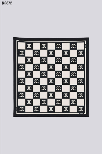 🍀 [CHANEL] 샤넬 CC 체스 로고 스퀘어 스카프 🍀