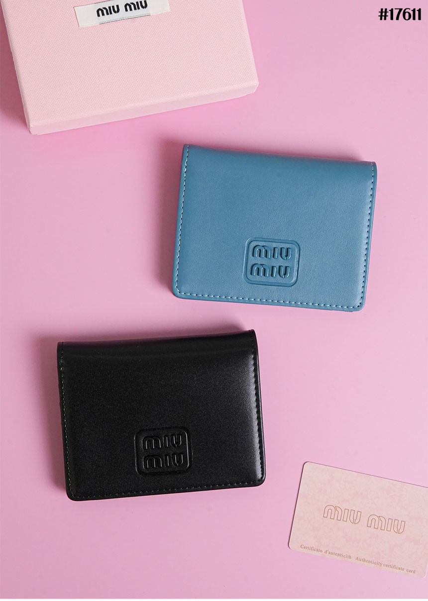 🔆 [MIUMIU] 미우미우 레더 카드 반지갑 🔆
