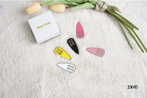 🔆 [MIUMIU] 미우미우 레터링로고 에폭시 헤어핀🔆