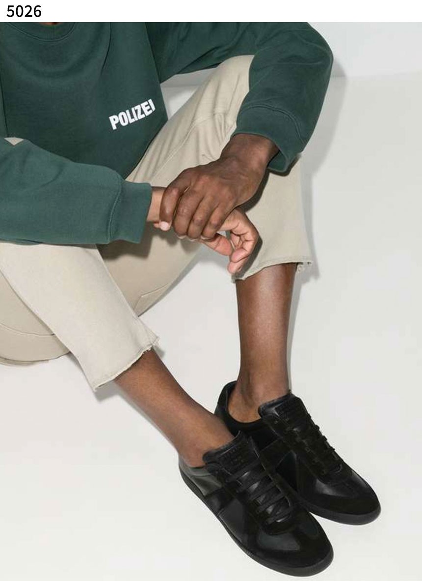 #메종마르지엘라 [Maisonmargiela] 수입프리미엄급 블랙 독일군 스니커즈 올블랙 신상 입고💢 #태그 #신발 #5026